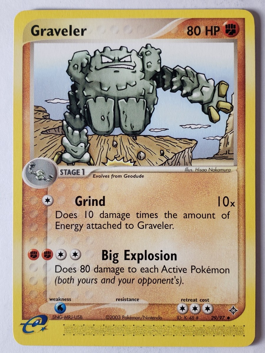 Graveler 29/97 VLP / NM - EX Dragon Pokemon Card - $2 Combined