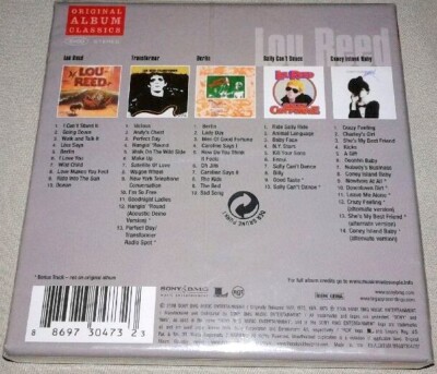 LOU REED-ORIGINAL ALBUM CLASSICS-5CD FACTORY SEALED-(Garage Rock
