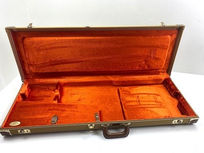 Fender Reissue Hardcase   fits Stratocaster/Telecaster   G&G   orange plush  