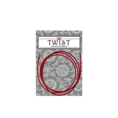 ChiaoGoo Twist Red Lace Interchangeable Cables 50'', Small 50-Inch