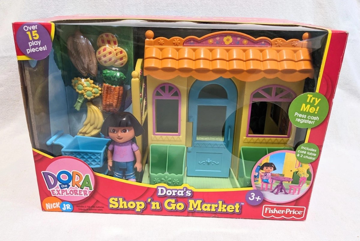 Fisher Price Dora the Explorer Dora's Shop 'n Go Market Playset