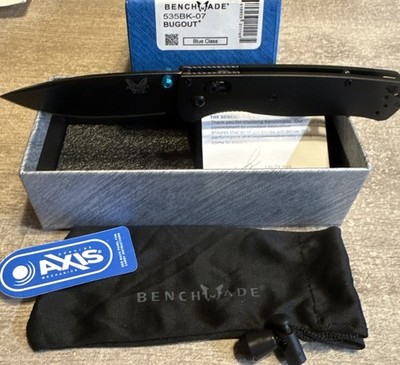 Bugout 535 Black  Aluminum Handle  S90V Black Blade Authenticity Unverified