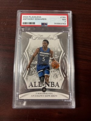 2024 Flawless Anthony Edwards All NBA Diamond 1/10 Psa 7 POP 1