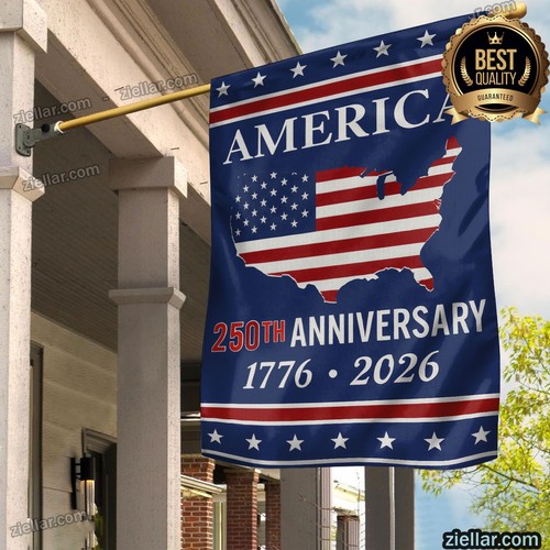 250 Years USA Celebration Flag, Semiquincentennial American Garden Yard Outdoor - Picture 4 of 4