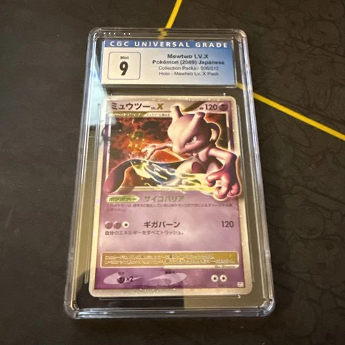 New ListingMewtwo LV X JPN 2009 Collection Packs 006/012 CGC 9 Mint!