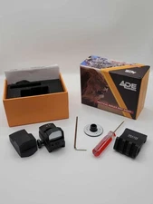 Ade Advanced Optics Tactical Reflex Green Dot Sight with Weaver Offset Rail Adpt