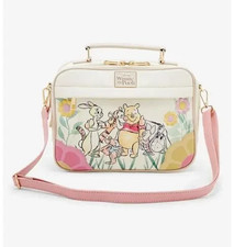 Disney Winnie the Pooh and friends floral handbag purse, Tigger, Piglet, Bee NEW