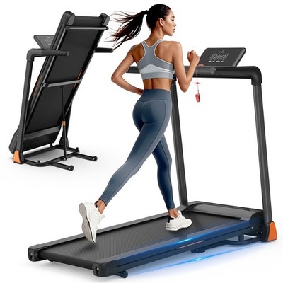 3.5 HP Foldable Treadmill LED Display 330LBS 0.5-8.5MPH Home