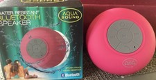 Aqua Sound Water Resistant Bluetooth Speaker Dark Pink