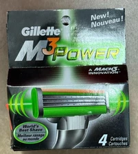 4PK Gillette M3 Power 4Ct Refill