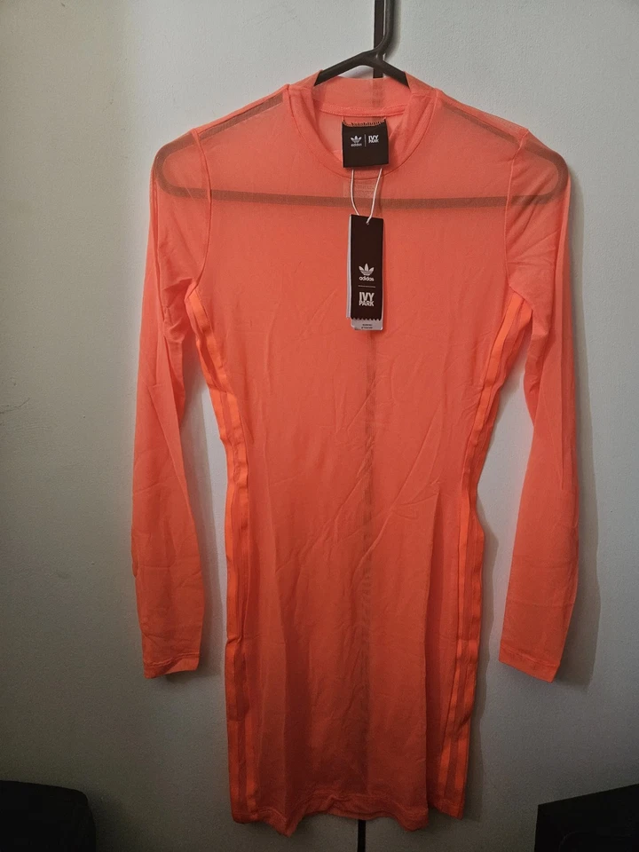 Vestido de Encubrimiento de Natación Ivy Park Naranja Solar Ivy Park Beyonce X Adidas - Totalmente Nuevo Foto 3 de 4