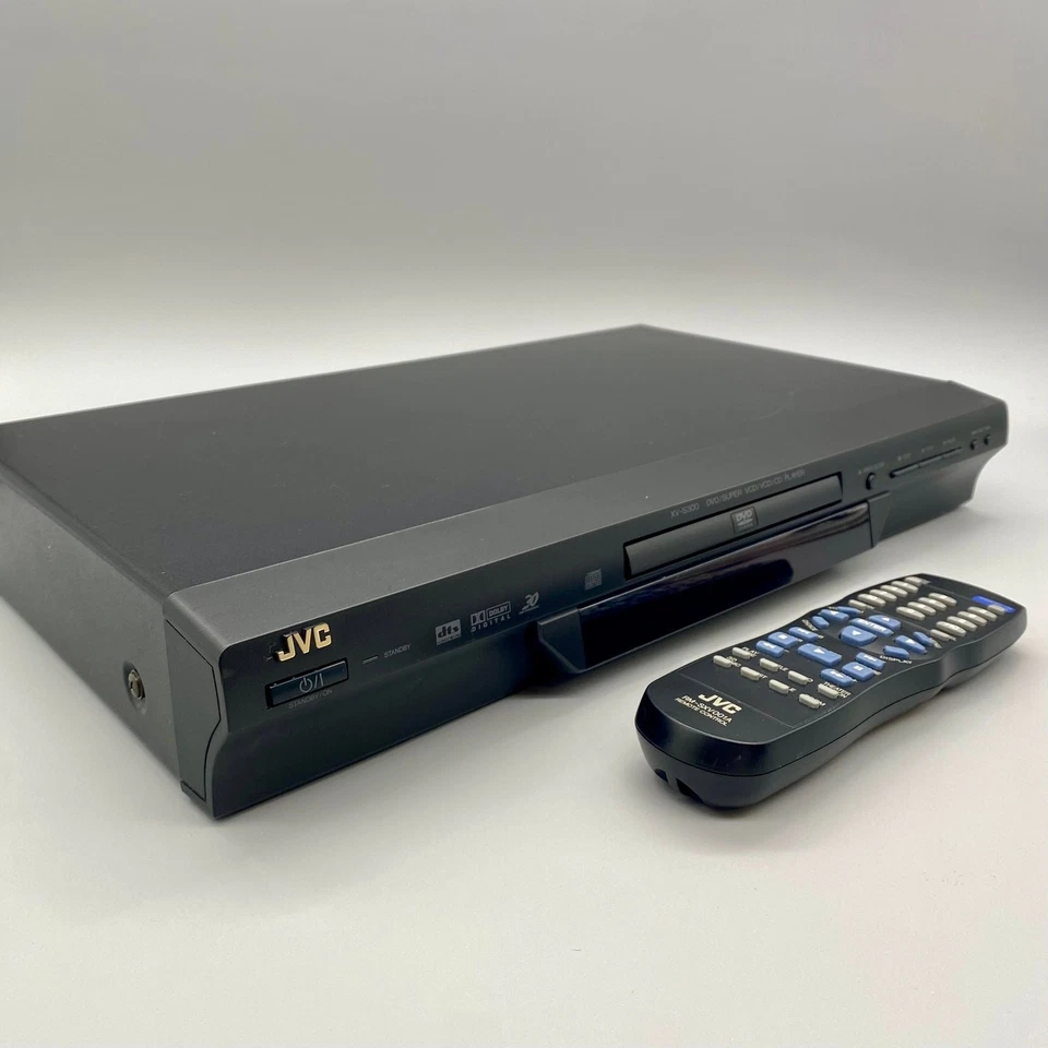 Reproductor de DVD/SVCD/VCD/CD con control remoto JVC XV-S300BK - Probado funcionando Foto 2 de 4