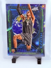 2023-24 Topps Chrome Cosmic Victor Wembanyama Rookie Planetary Pursuit Earth SSP