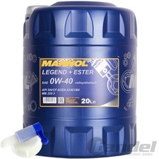 20 LITER SAE 0W-40 MANNOL LEGEND+ESTER MOTORÖL + HAHN ÖL VOLLSYNTHETISCH 20 LITER SAE 0W-40 MANNOL LEGEND+ESTER MOTORÖL + HAHN ÖL VOLLSYNTHETISCH
