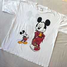 VTG 80/90s Mickey Mouse Double Sided Disney T-Shirt XL Single Stitch T-Shirt