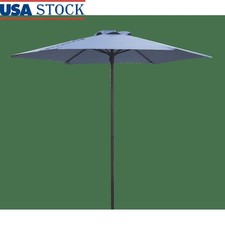 7.5ft Market Patio Umbrella UV Resistant Aluminum Frame Push Up Tilt Design New