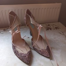 Betsey Johnson Gold Shoes Women's Wedding Heels UK Size 7.5 EU 41 US 10