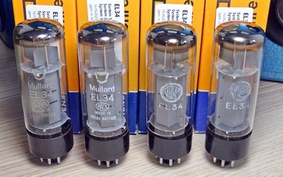 Konvolut 4x Röhre EL34 Mullard Blackburn Xf4 alle gut geprüft RoeTest V11