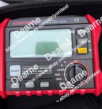 1pcs HT5910 Leakage switch tester LCD resistance meter RCD/Loop voltage