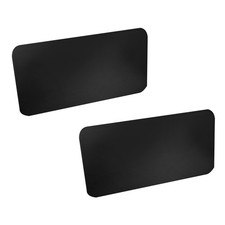 2014-2019 C7 Corvette Sun Visor Warning Label Covers Matte Black Vinyl Pair Usa