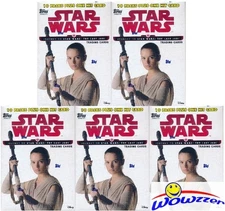 (5) 2017 Topps Journey to Star Wars: The Last Jedi EXCLUSIVE Blaster Box-5 HITS!