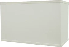 36005A, Transitional Rectangular Hardback Shaped Construction White, Wide (8"...