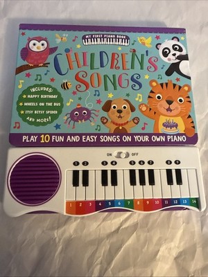 Childrens Songs My First Piano Book Kids Keyboard 10 Songs Interactive Kidsbooks