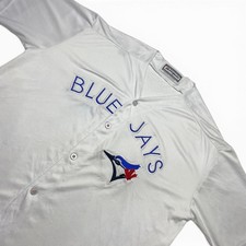 Majestic Toronto Blue Jays Jersey White Men Size XL Embroidered MLB Y2K Baseball