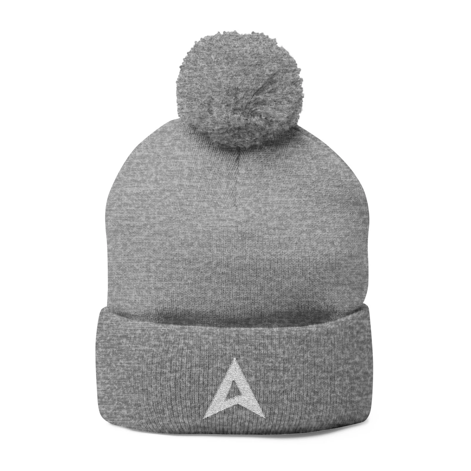 ORAVK Embroidered Pom-Pom Knit Cap — Cozy Winter Beanie with Cuffed