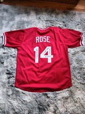 Hit King charlie hustle Pete Rose Signed Jersey AUTO pete rose hologram 2 autos