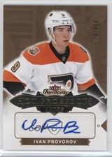 2016 Upper Deck Fleer Showcase Hot Prospects Autos /499 Ivan Provorov Auto 0c3