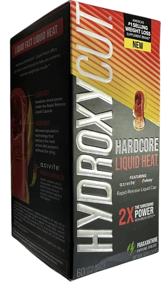 Термогенная жидкая тепловая добавка для похудения Hydroxycut Hardcore 60 карат Exp2027 - Изображение 2 из 4