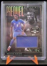 2025 Panini Noir Road to FIFA World Cup Prequel Materials Moise Kean Jersey 1