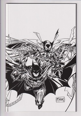 Batman Spawn #1 UNREAD VF/NM TODD McFARLANE COVER 0 1:100 B&W VIRGIN VARIANT