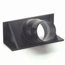 WOODRIVER Dust Connection 2-1/2" ABS Fence Adapter Fitting for Dust Extraction S