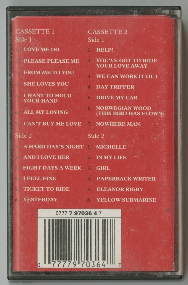 THE BEATLES - 1962-1966 (Canadian 2-Cassette - C4 0 7777 97036 4 7) - Image 4 of 4