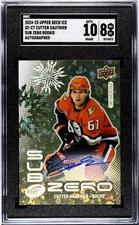 2024-25 Upper Deck Ice #SZ-CT Cutter Gauthier Rookie Sub Zero Blue Auto 1:960