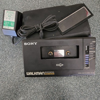 Vtg Sony Professional Walkman WM-D6C w/ Case Belts Rubber Capstan