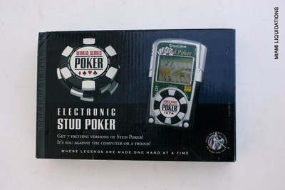 WSOP Stud Poker Handheld Portable Game Computer Excalibur Electronics 471-WSOP