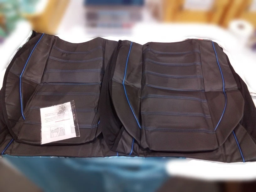 For Jeep Wrangler TJ 1997-2006 2 Front Seat Covers Synthetic Leather Cushion Pad Foto 4 de 4