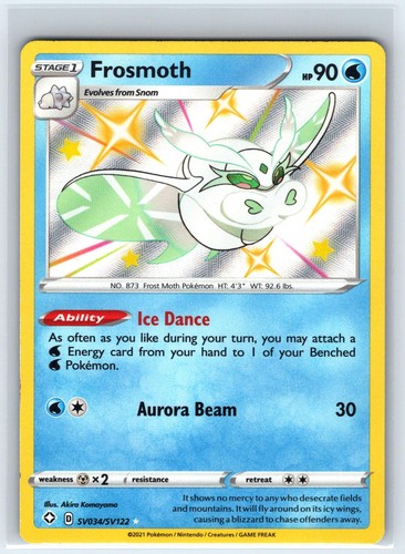 Frosmoth SV034/SV122 Shiny Rare Shining Fates Shiny Vault Pokemon Holo Near Mint