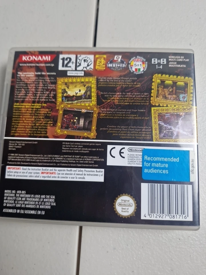 Castlevania: Portrait of Ruin - Nintendo DS - VGC CIB PAL AUS - Dracula - Image 2 of 4