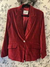 Beautiful Ladies red velvet jacket