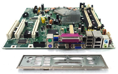 HP DC5700 Mainboard DDR2 LGA775 404794-001 Bundle mit CPU C2D E6300 + I/O Shield