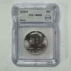 1976-S Silver Kennedy Bicentennial 50C ICG MS68
