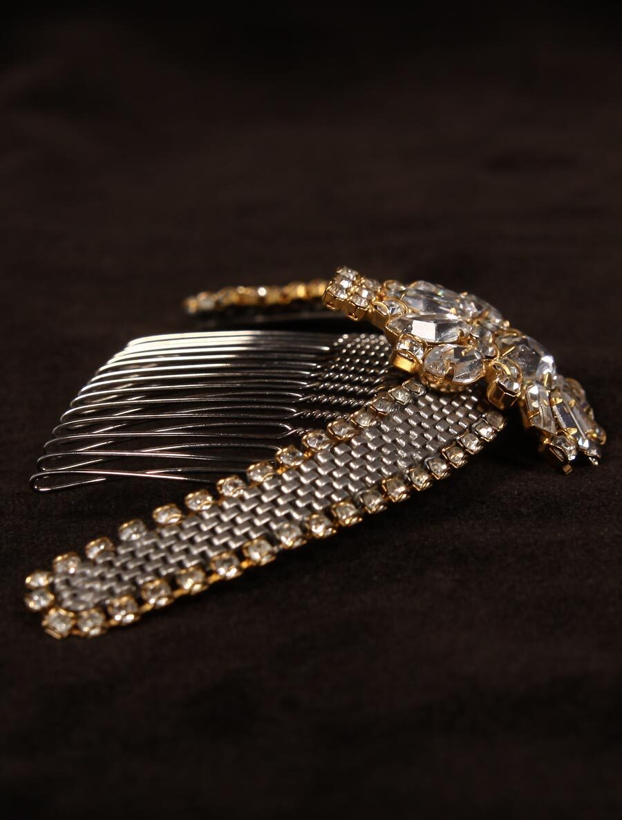 Paris by Debra Moreland White Diamonds Bridal Hair Comb  display picture 2