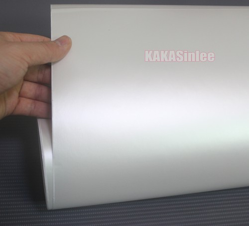 White - Flexible Full Car Wrap Satin Matte Chrome Vinyl Upgrade Metal Sticker AX - Picture 5 of 6