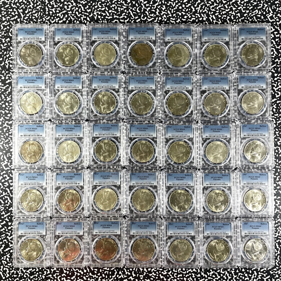 1947 Panama 1 Balboa PCGS MS64 (Many Available) (1 Coin Only) Silver! - Image 4 of 4