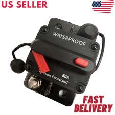 80 Amp In-Line Circuit Breaker Solar/Audio/Car/RV 80A/80AMP Fuse 12V/24V/32V/48V