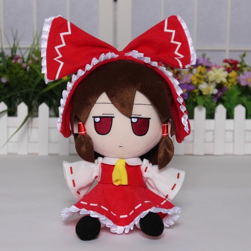 Anime Touhou Projekt Hakurei Reimu 20 cm Muppet Baumwolle Plüsch Puppe Körper Kissen Spielzeug - Bild 3 von 5